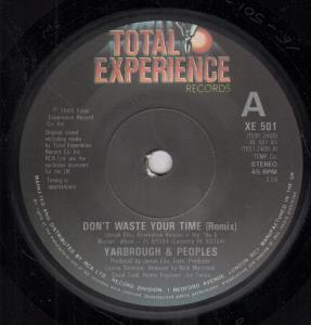 Yarbrough And Peoples - Don't Waste Your Time - 7 Inch