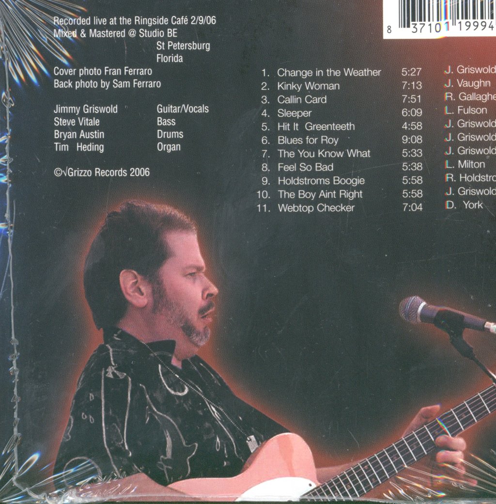 Jimmy Griswold - Live From Nowhere - Cd