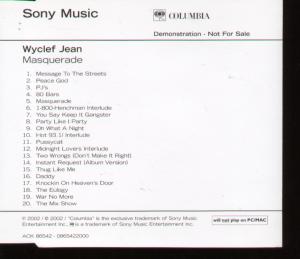 Wyclef Jean - Masquerade - Cd