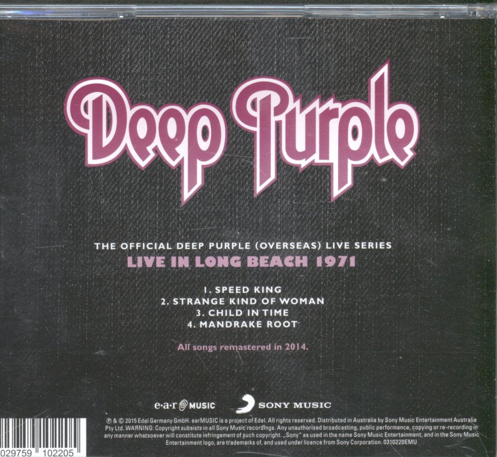 Deep Purple - Live In Long Beach 1971 - Cd