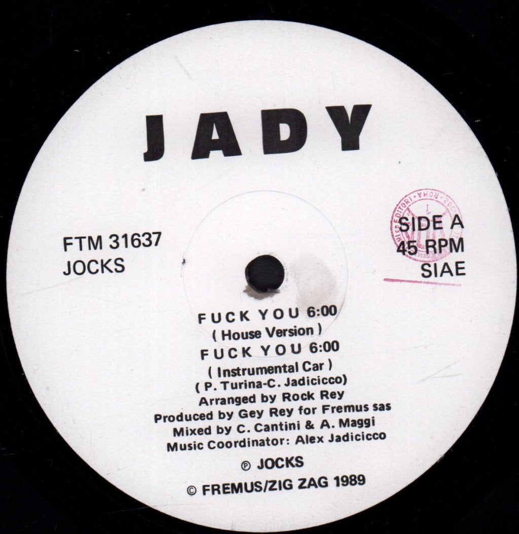 Alex Jadicicco - F**K You - 12 Inch