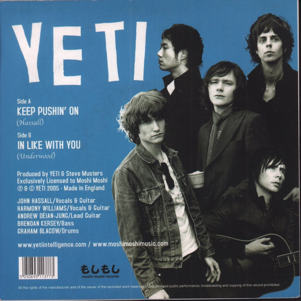 Yeti - Keep Pushin' On - 7 Inch