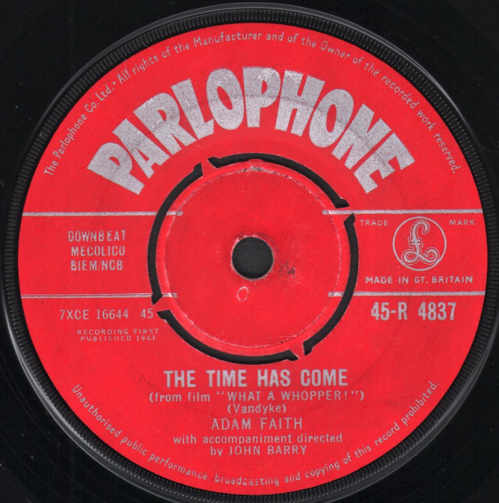 Adam Faith - Time Has Come - 7 Inch