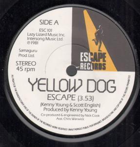 Yellow Dog - Escape - 7 Inch